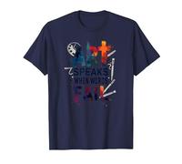 Art Speaks When Words Fail - Citazione di Arti ispiratrici Maglietta, Uomo, Navy, S