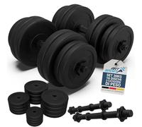 ArtSport manubri in set di 2 pezzi 30 kg - set di 2 manubri, 16 pesi dischi e serrature a stella| Set di manubri corti per l'allenamento muscolare Manubri
