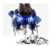 Art Sports Car Puzzle 100 Percent Recycled Cardboard 100 Percent Recycled Cardboard Jigsaw Puzzle for Boy Or Girl 38x26cm/1000pcs