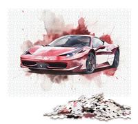 Art Sports Car Puzzle 100% Recycled Cardboard Paper Rectangular Jigsaw Puzzle for Adult Children 38x26cm/1000pcs