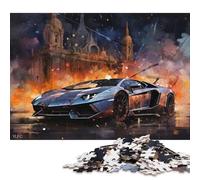 Art Sports Car Puzzle 100% Recycled Cardboard Paper Rectangular Jigsaw Puzzle for Adult Children 70x50cm/1000pcs