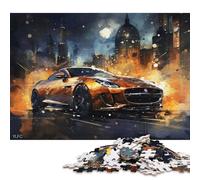 Art Sports Car Puzzle Brain Teaser 100% Recycled Cardboard Jigsaw Puzzle for Women Men Mother's Day Gifts 38x26cm/1000pcs