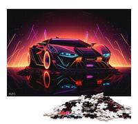 Art Sports Car Puzzle Challenging And Brainteasing 100 Percent Recycled Cardboard Jigsaw Puzzle for Adults Teen Birthday Present 70x50cm/1000pcs