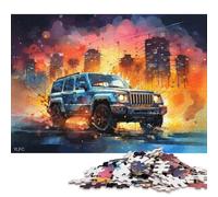 Art Sports Car Puzzle Customizable Pictures 100% Recycled Cardboard Jigsaw Puzzle for Adults Teen Unique Gift 70x50cm/1000pcs