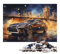 Art Sports Car Puzzle Decompression Toys 100 Percent Recycled Cardboard Jigsaw Puzzle for Adults Teen Father's Day Gifts 70x50cm/1000pcs