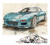 Art Sports Car Puzzle DIY Game Paper Rectangular Jigsaw Puzzle for Boy Or Girl Birthday Present 38x26cm/1000pcs