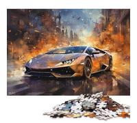 Art Sports Car Puzzle DIY Game Paper Rectangular Jigsaw Puzzle for Boy Or Girl Birthday Present 38x26cm/1000pcs