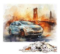 Art Sports Car Puzzle Family Challenging Games 100% Recycled Cardboard Jigsaw Puzzle for Adult Children Birthday Present 70x50cm/1000pcs