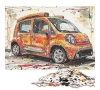 Art Sports Car Puzzle Family Challenging Games 100% Recycled Cardboard Jigsaw Puzzle for Adult Children Birthday Present 38x26cm/1000pcs