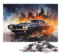 Art Sports Car Puzzle Premium 100% Recycled Board Jigsaw Puzzle for Kids And Adults Age 12 Years Up 38x26cm/1000pcs