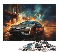 Art Sports Car Puzzle Premium 100% Recycled Board Jigsaw Puzzle for Kids And Adults Age 12 Years Up 70x50cm/1000pcs