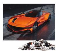 Art Sports Car Puzzle Premium 100% Recycled Board Paper Rectangular Jigsaw Puzzle for Women Men Unique Gift 38x26cm/1000pcs