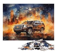 Art Sports Car Puzzle Rectangular Paper Board 100 Percent Recycled Cardboard Jigsaw Puzzle for Adult Children Christmas Gifts 70x50cm/1000pcs