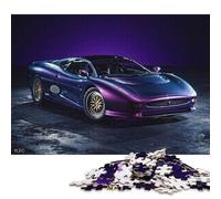 Art Sports Car Puzzle Rectangular Paper Board 100 Percent Recycled Cardboard Jigsaw Puzzle for Adult Children Christmas Gifts 38x26cm/1000pcs