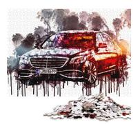Art Sports Car Puzzle Unique Home Decor 100 Percent Recycled Cardboard Jigsaw Puzzle for Adult Children's Day Gifts 38x26cm/1000pcs