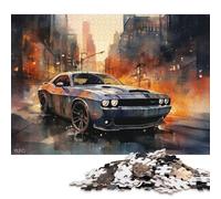 Art Sports Car Puzzle Unique Home Decor 100 Percent Recycled Cardboard Jigsaw Puzzle for Adult Children's Day Gifts 70x50cm/1000pcs