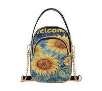 Art Sun Flowers trendy piccole borse a tracolla con multi tasche borse per le madri