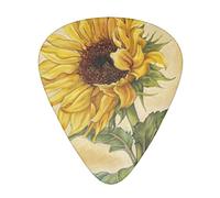 Art Sunflower Il plettro per chitarra, per chitarre acustiche, elettriche, bassi - tocco naturale, confezione da 12, multicolore.