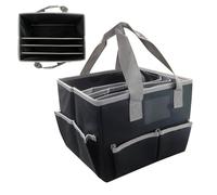 Art Supply Storage - Oxford Cloth, 33x25.5x25.5cm, Durable | Craft Organizer Bag, Large Capacity Organizer, Multi-Purpose, Multiple Pockets, Lightweight For School, Home, Scrapbooking, Travel