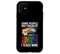 Art Teacher Appreciation I Teach Mine Colorful Paint Custodia per iPhone 11