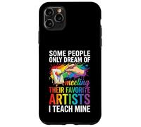 Art Teacher Appreciation I Teach Mine Colorful Paint Custodia per iPhone 11 Pro Max