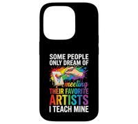Art Teacher Appreciation I Teach Mine Colorful Paint Custodia per iPhone 14 Pro