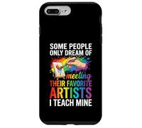 Art Teacher Appreciation I Teach Mine Colorful Paint Custodia per iPhone 7 Plus/8 Plus