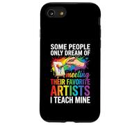 Art Teacher Appreciation I Teach Mine Colorful Paint Custodia per iPhone SE (2020) / 7/8