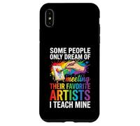 Art Teacher Appreciation I Teach Mine Colorful Paint Custodia per iPhone XS Max