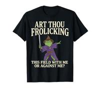 Art Thou Frolicking This Field with Me Or Against Me? Frog Maglietta