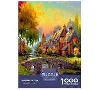 Art Town 1000 Pezzi Puzzle Classici Per Adulti E Bambini A Partire Da 12 Anni Giochi Del Cervello Sfida Impossibile - Regalo Per Amore E Amico 70x50cm/1000pcs