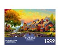 Art Town Puzzle De 1000 Pièces Pour Adultes Et Enfants À Partir De 12 Ans Jeux De Défi Jouets Éducatifs Divertissement Créatif Cadeau Classiques - Activité Familiale Parfaite 38x26cm/1000pcs