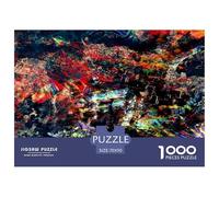 Art Town Puzzle De 1000 Pièces Pour Adultes Et Enfants Dès 14 Ans Jeu Cadeau Unique Divertissement Créatif Cadeau Classiques Décoration De La Maison 70x50cm/1000pcs