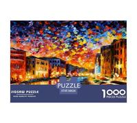 Art Town Puzzle De 1000 Pièces Pour Adultes Et Enfants Dès 14 Ans Jeux De Défi Jouets Éducatifs De Qualité Supérieure - Activité Familiale Parfaite 38x26cm/1000pcs