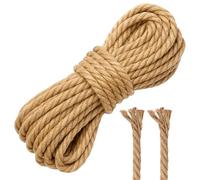 ART TWIST HOME Corda in Juta Naturale - Resistente Ed Ecologica 100% Fibre Naturali - Perfetta Per Giardinaggio Fai-da-te Macramè Decorazioni Imballaggi E Usi Tecnici (18mm - 100m)