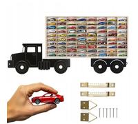 ART TWIST HOME Vetrina Espositiva per Collezionismo con 80 Scomparti | Vetrinetta da Parete 78,5cm x 40cm x 4cm per Hot Wheels o Matchbox | Bacheca da Parete Portaoggetti (LKW 001CL)