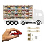 ART TWIST HOME Vetrina Espositiva per Collezionismo con 80 Scomparti | Vetrinetta da Parete 78,5cm x 40cm x 4cm per Hot Wheels o Matchbox | Bacheca da Parete Portaoggetti (LKW 009BP)