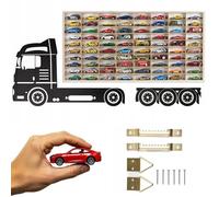 ART TWIST HOME Vetrina Espositiva per Collezionismo con 80 Scomparti | Vetrinetta da Parete 78,5cm x 40cm x 4cm per Hot Wheels o Matchbox | Bacheca da Parete Portaoggetti (LKW K02)