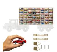 ART TWIST HOME Vetrina Espositiva per Collezionismo con 80 Scomparti | Vetrinetta da Parete 78,5cm x 40cm x 4cm per Hot Wheels o Matchbox | Bacheca da Parete Portaoggetti (LKW 001BL)