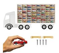 ART TWIST HOME Vetrina Espositiva per Collezionismo con 80 Scomparti | Vetrinetta da Parete 78,5cm x 40cm x 4cm per Hot Wheels o Matchbox | Bacheca da Parete Portaoggetti (LKW 003BL)