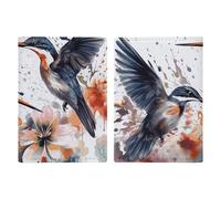 Art with Lily Flowers Birds - Custodia per passaporto, carta d'identità, porta passaporto, con slot per passaporti, portafoglio da viaggio, per donne e uomini