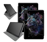 Art Wolf - Custodia per Samsung Galaxy Tab A7 Lite 8,7" versione 2021 (modello: SM-T220/T225/T227), supporto pieghevole girevole a 360 gradi, custodia con angoli di visualizzazione multipli con auto