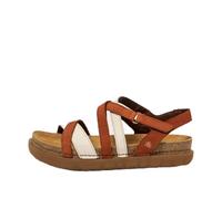 ART Women's 1714 Rhodes Flat Sandal, D Orange Cream, 38 EU