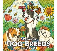 Art2Learn Educational Colouring: 50 Dog Breeds to Colour & Learn (Juniors 4-10 years): Science-Backed Activities to Develop Focus, Language, and Emotional Wellbeing (ADHD friendly)