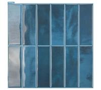 Art3d - Adesivi per piastrelle, pellicola adesiva, decorazione per piastrelle blu, adesivi murali, piastrelle metro, decorazione per piastrelle, autoadesivi, piastrelle da parete, per camper, cucina