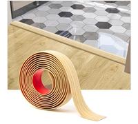 Art3d Fascia autoadesiva per pavimenti/piastrelle, 304x4 cm - Giallo pioppo