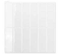 Art3d Graz Design - Adesivo per piastrelle, colore bianco, 10 fogli (30,5 x 30,5 cm)