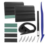 Art3d Kit di strumenti per pellicola per finestre Kit professionale per pellicola auto con raschietto in feltro e pezzi di ricambio in feltro, coltello artigianale e lame, tagliatore di vinile sicuro