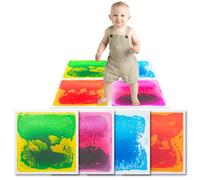 Art3d Liquido Sensoriale Pavimento Piastrelle 30 x 30 cm Sala giochi Pista da ballo Quadrato Colorato 4 Piastrelle