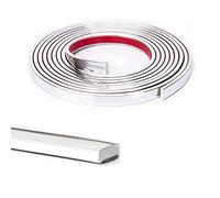 Art3d Mirrior Cornice flessibile in vinile per bordi di piastrelle da parete, paraspruzzi da cucina, telaio in acciaio inox